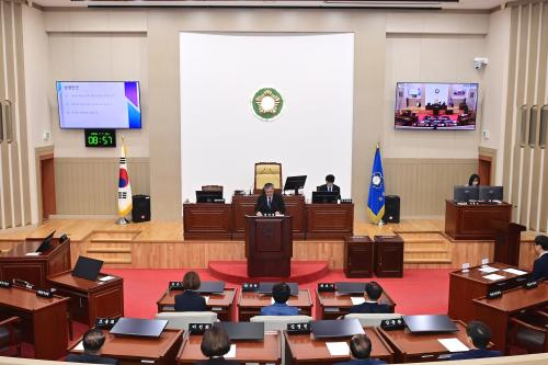 화천군의회 제296회 임시회(본회의장)